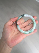 Load image into Gallery viewer, 56.9mm 100% natural Type A sunny green white purple jadeite jade bangle BN6-8241
