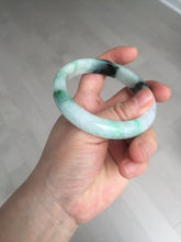 Load image into Gallery viewer, 56.9mm 100% natural Type A sunny green white purple jadeite jade bangle BN6-8241
