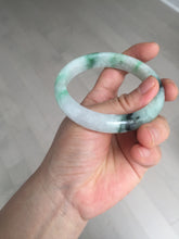 Load image into Gallery viewer, 56.9mm 100% natural Type A sunny green white purple jadeite jade bangle BN6-8241
