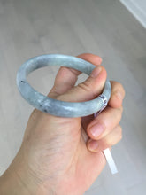 Load image into Gallery viewer, 59mm Certified Type A 100% Natural green gray black(Wuji, 淡乌鸡) Jadeite Jade bangle BQ55-6886
