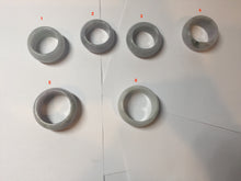 Load image into Gallery viewer, 100% natural type A light purple/green/white broad jadeite jade band ring thumb ring Pb42
