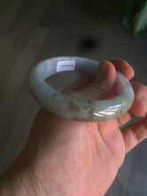 Load image into Gallery viewer, 52.8mm Certificated light green, white, purple, brown jadeite jade bangle K129-0614
