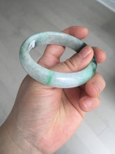 Load image into Gallery viewer, 53.9mm 100% natural Type A sunny green white purple jadeite jade bangle BN4-8233
