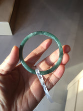 Load image into Gallery viewer, 55.1mm Certified Type A 100% Natural dark green/blue/gray Guatemala slim round cut Jadeite bangle BP189-2445
