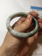 Load image into Gallery viewer, 53.2mm certificated Type A 100% Natural sunny green/brown/purple/black(FU LU SHOU, 福禄寿) Jadeite Jade bangle BG237-3302
