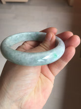 Load image into Gallery viewer, 59mm Certified Type A 100% Natural sunny green purple Jadeite Jade bangle BP38-1181
