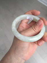 Load image into Gallery viewer, 54.7mm Certified 100% natural Type A fresh sunny green white jadeite jade bangle BN3-6337
