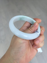 Load image into Gallery viewer, 55.5mm Certified Type A 100% Natural green white Jadeite Jade bangle BQ58-6877
