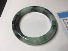 Load image into Gallery viewer, 58.9mm Certified Type A 100% Natural suny green dark green Jadeite Jade bangle BP32-8237
