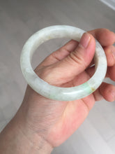 Load image into Gallery viewer, 54.7mm Certified 100% natural Type A fresh sunny green white jadeite jade bangle BN3-6337
