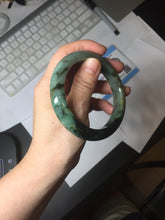 Load image into Gallery viewer, 58.7mm Certified 100% natural Type A dark green/sunny green/black/red/brown jadeite bangle PD81-9784
