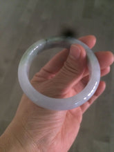 Load image into Gallery viewer, 52.8mm Certificated light green, white, purple, brown jadeite jade bangle K129-0614
