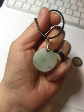 Load image into Gallery viewer, 100% Natural type A sunny green/yellow round Jadeite Jade safe and sound pendant group BL145
