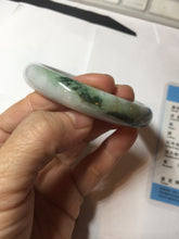 Load image into Gallery viewer, 60mm certificated Type A 100% Natural dark green/brown/purple/black Jadeite Jade bangle BG238-3280
