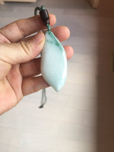 Load image into Gallery viewer, 59mm Type A 100% Natural white green Magnolia Petal pendant/worry stone PB189

