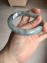 Load image into Gallery viewer, 56.9mm 100% natural Type A dark green Chinese painting (水墨) jadeite jade bangle AH94-4484
