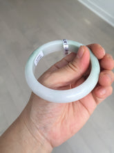 Load image into Gallery viewer, 56mm certified 100% natural type A light green white jadeite jade bangle BQ61-6879
