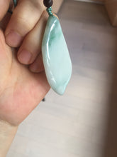 Load image into Gallery viewer, 59mm Type A 100% Natural white green Magnolia Petal pendant/worry stone PB189
