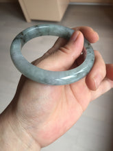 Load image into Gallery viewer, 56.9mm 100% natural Type A dark green Chinese painting (水墨) jadeite jade bangle AH94-4484
