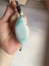 Load image into Gallery viewer, 59mm Type A 100% Natural white green Magnolia Petal pendant/worry stone PB189
