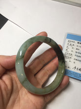 Load image into Gallery viewer, 61mm Certified 100% natural Type A dark green/sunny green/black/red/brown jadeite bangle PD82-9786
