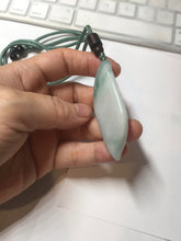 Load image into Gallery viewer, 59mm Type A 100% Natural white green Magnolia Petal pendant/worry stone PB189
