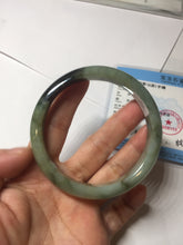 Load image into Gallery viewer, 61mm Certified 100% natural Type A dark green/sunny green/black/red/brown jadeite bangle PD82-9786
