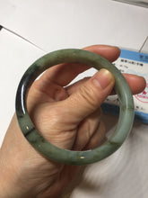 Load image into Gallery viewer, 61mm Certified 100% natural Type A dark green/sunny green/black/red/brown jadeite bangle PD82-9786
