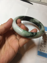 Load image into Gallery viewer, 60mm certificated Type A 100% Natural dark green/brown/black Jadeite Jade bangle BG239-3286
