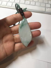 Load image into Gallery viewer, 59mm Type A 100% Natural white green Magnolia Petal pendant/worry stone PB189
