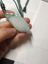 Load image into Gallery viewer, 59mm Type A 100% Natural white green Magnolia Petal pendant/worry stone PB189

