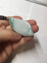 Load image into Gallery viewer, 59mm Type A 100% Natural white green Magnolia Petal pendant/worry stone PB189
