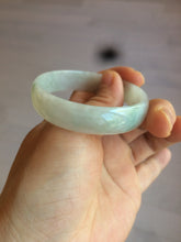 Load image into Gallery viewer, 51.5mm certified Type A 100% Natural icy light green thin style Jadeite jade bangle AH79-9640
