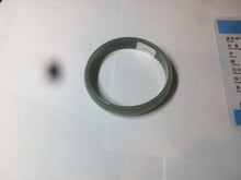 Load image into Gallery viewer, 51.6mm certified Type A 100% Natural oily dark green  thin style Jadeite jade bangle AM73-2825
