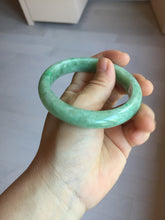 Load image into Gallery viewer, 58.4mm Certified Type A 100% Natural sunny green gray Jadeite Jade bangle PA118-9889
