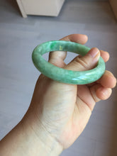 Load image into Gallery viewer, 58.4mm Certified Type A 100% Natural sunny green gray Jadeite Jade bangle PA118-9889
