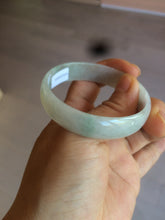 Load image into Gallery viewer, 51.5mm certified Type A 100% Natural icy light green thin style Jadeite jade bangle AH79-9640
