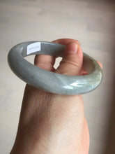 Load image into Gallery viewer, 57mm Certificated 100% natural type A light green/gray/black jadeite jade bangle BP53-5969
