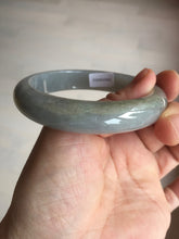 Load image into Gallery viewer, 57mm Certificated 100% natural type A light green/gray/black jadeite jade bangle BP53-5969
