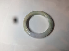 Load image into Gallery viewer, Reserved! Please don&#39;t order. Thanks. 55.5mm Certified 100% natural Type A sunny green/purple/yellow (FU LU SHOU) jadeite jade bangle AM74-5349
