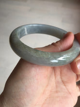 Load image into Gallery viewer, 57mm Certificated 100% natural type A light green/gray/black jadeite jade bangle BP53-5969
