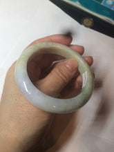 Load image into Gallery viewer, Reserved! Please don&#39;t order. Thanks. 55.5mm Certified 100% natural Type A sunny green/purple/yellow (FU LU SHOU) jadeite jade bangle AM74-5349
