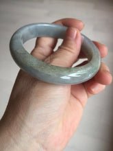 Load image into Gallery viewer, 57mm Certificated 100% natural type A light green/gray/black jadeite jade bangle BP53-5969
