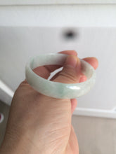 Load image into Gallery viewer, 51.5mm certified Type A 100% Natural icy light green thin style Jadeite jade bangle AH79-9640
