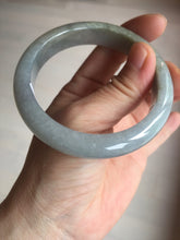 Load image into Gallery viewer, 57mm Certificated 100% natural type A light green/gray/black jadeite jade bangle BP53-5969
