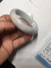 Load image into Gallery viewer, 51mm certified 100% natural Type A light green purple white jadeite jade bangle PB190-3883
