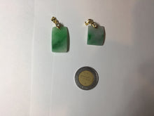 Load image into Gallery viewer, 100% Natural type A icy watery sunny green/purple Jadeite Jade safe and sound pendant AX145
