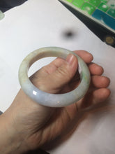 Load image into Gallery viewer, Reserved! Please don&#39;t order. Thanks. 55.5mm Certified 100% natural Type A sunny green/purple/yellow (FU LU SHOU) jadeite jade bangle AM74-5349
