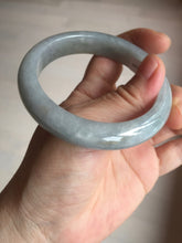 Load image into Gallery viewer, 57mm Certificated 100% natural type A light green/gray/black jadeite jade bangle BP53-5969
