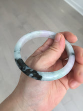 Load image into Gallery viewer, 60.2mm certified Type A 100% Natural icy watery light green sunny green purple Jadeite Jade bangle BQ67-5669
